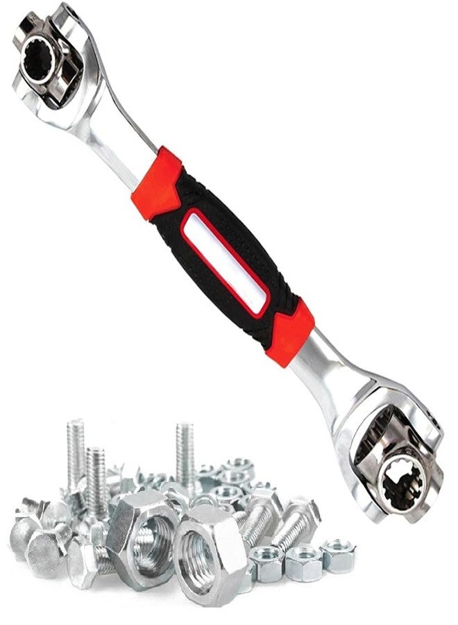 SHREE HANS CREATION 48 in 1 Socket Wrench Multifunction Universal Tool with Spline Bolts 360 Degree Revolving Spanner Hand Tool Wrench - Image 1
